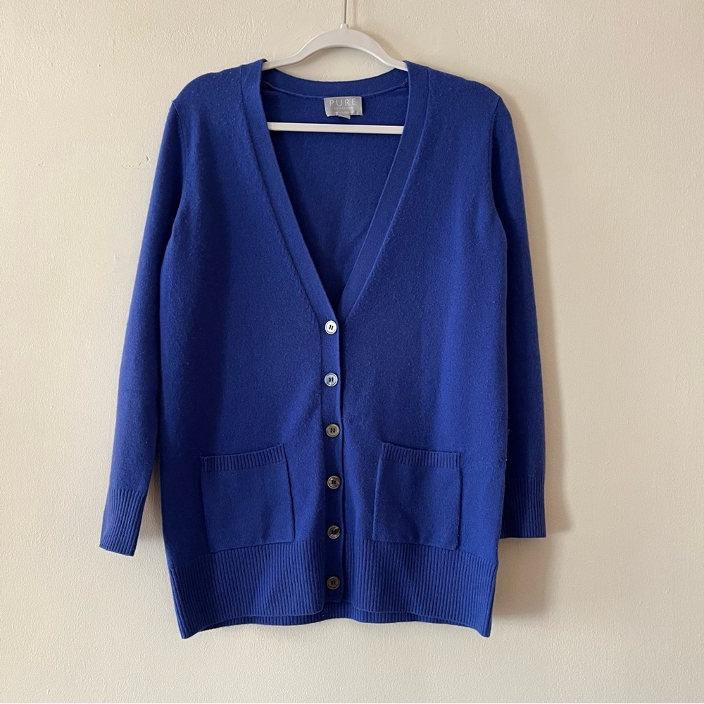 Blue cashmere cardigan